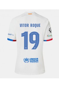 Fotbalové Dres Barcelona Vitor Roque #19 Venkovní Oblečení 2023-24 Krátký Rukáv